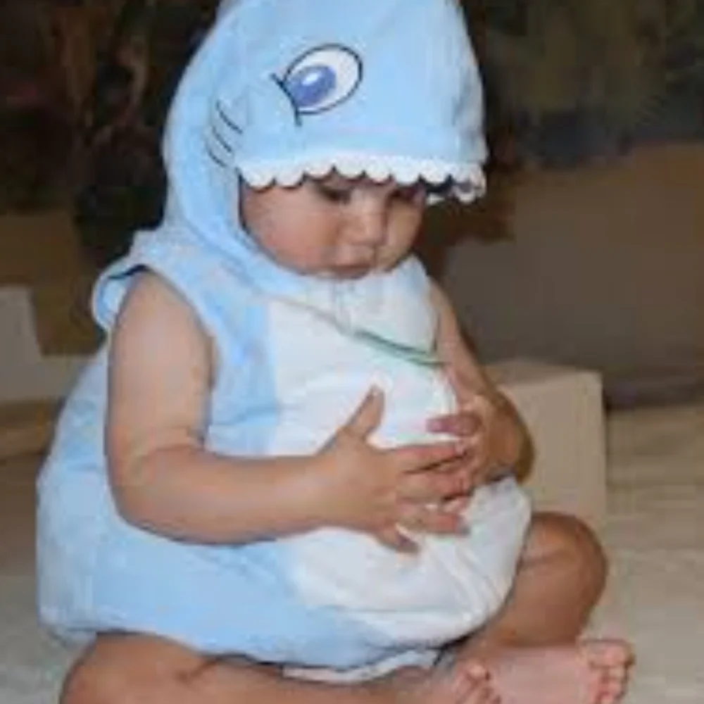 NEW! Baby Shark Unisex Baby Halloween Costume 3-6M Girl Boy One Piece Outfit